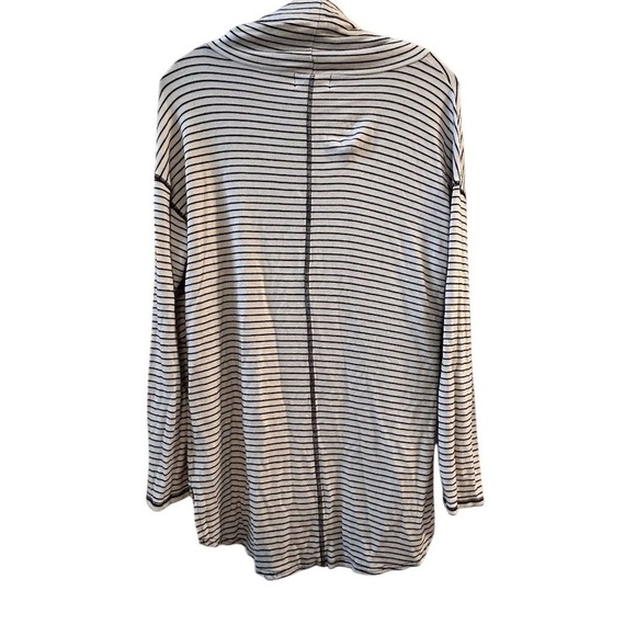 Liz Claiborne Weekend Women's Cowl Neck Striped Sweater Black Size L - Picture 6 of 7